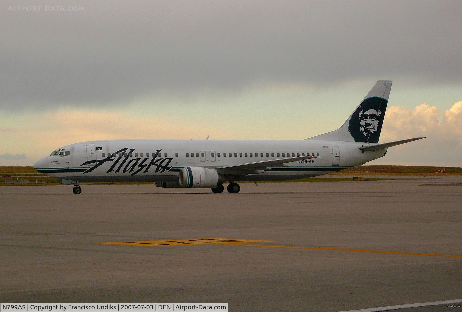 N799AS, 1998 Boeing 737-490 C/N 29270, Alaska Airlines 737-400