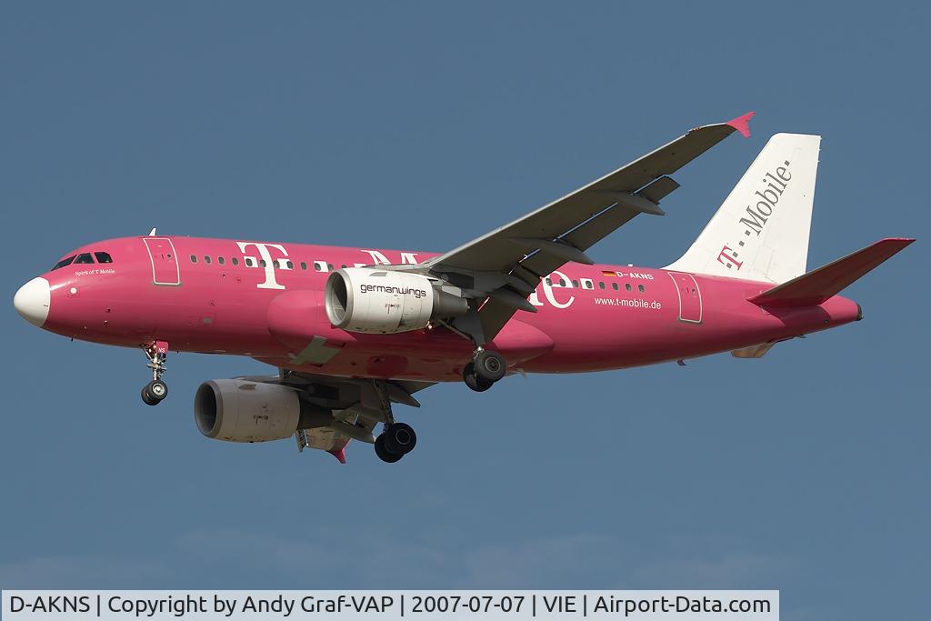 D-AKNS, 2000 Airbus A319-112 C/N 1277, Germanwings A319