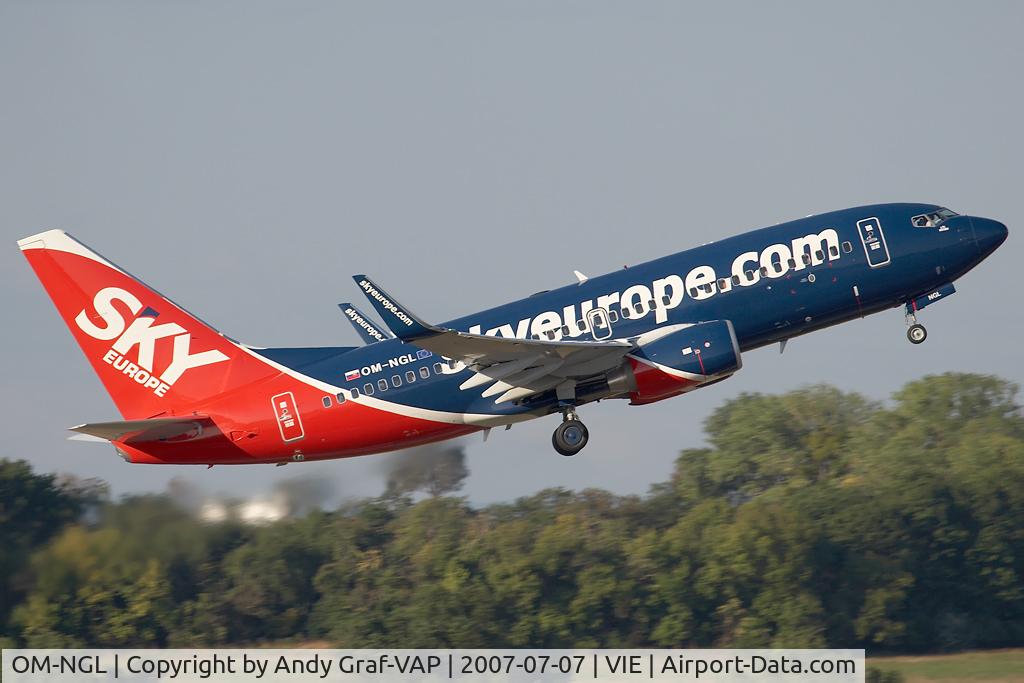 OM-NGL, 2007 Boeing 737-76N C/N 34757, Sky Europe 737-700