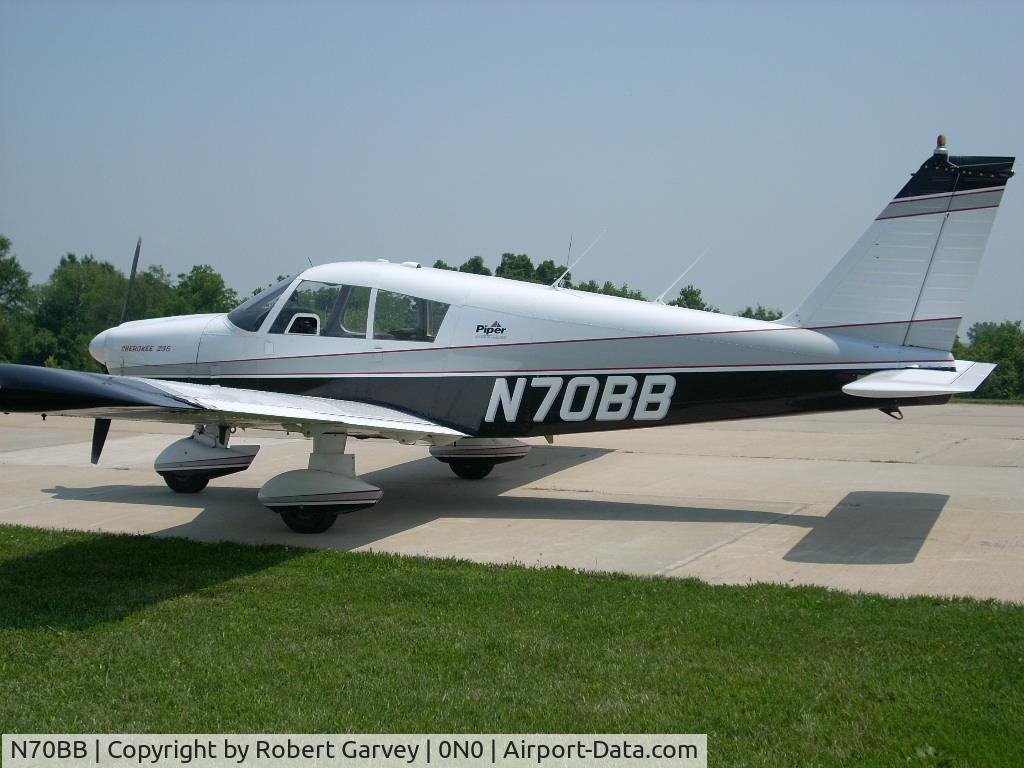 N70BB, 1963 Piper PA-28-235 C/N 28-10198, On the ramp at Roosterville Airport Liberty, MO