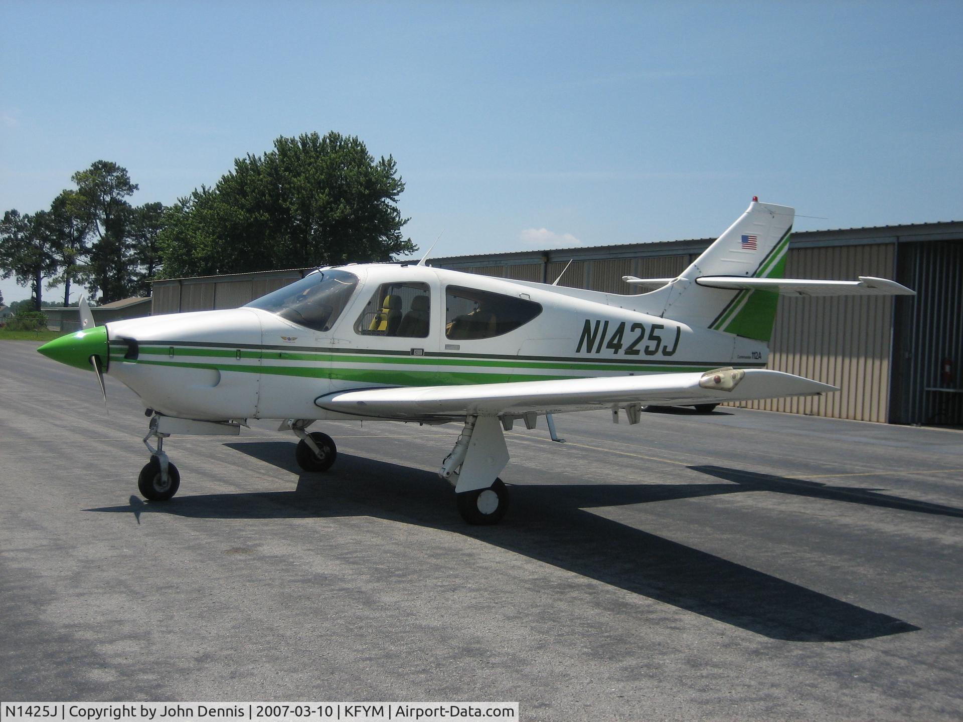 N1425J, 1975 Rockwell International 112A Commander C/N 425, N1425J