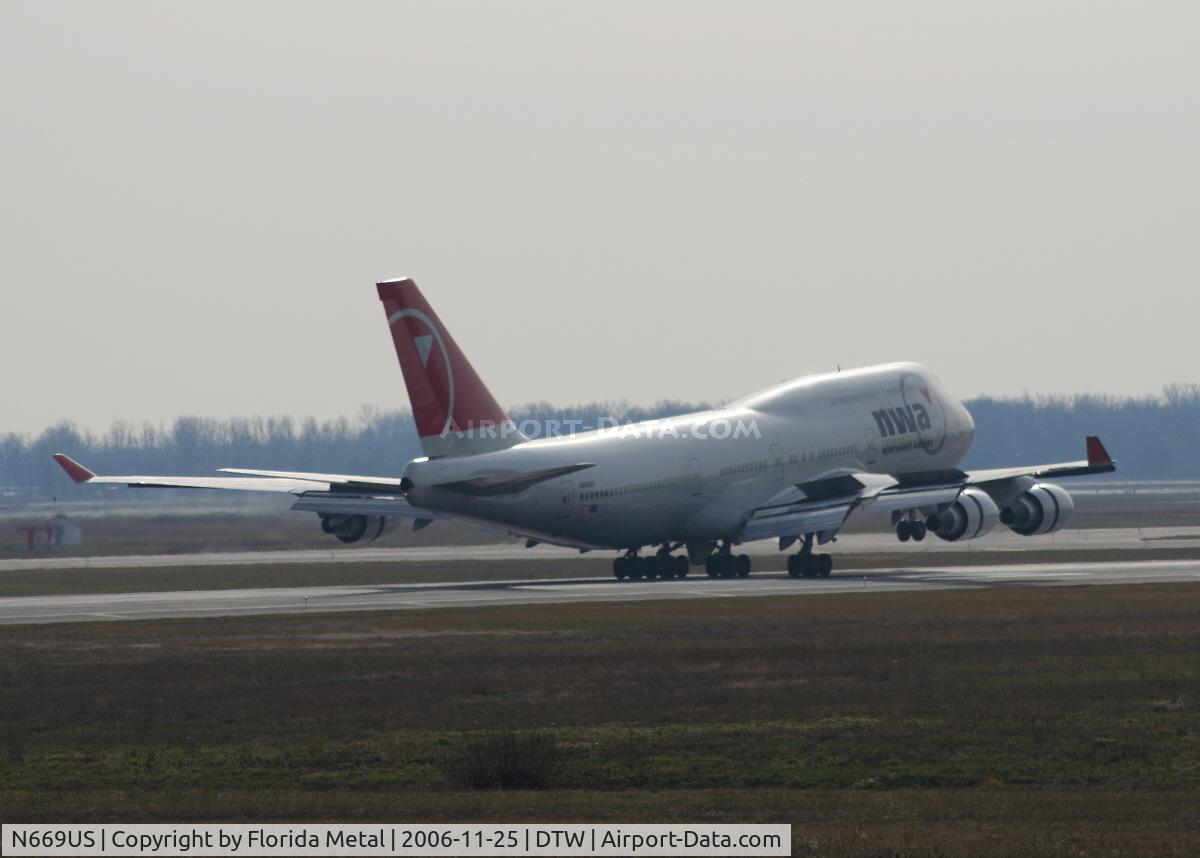 N669US, 1990 Boeing 747-451 C/N 24224, Northwest