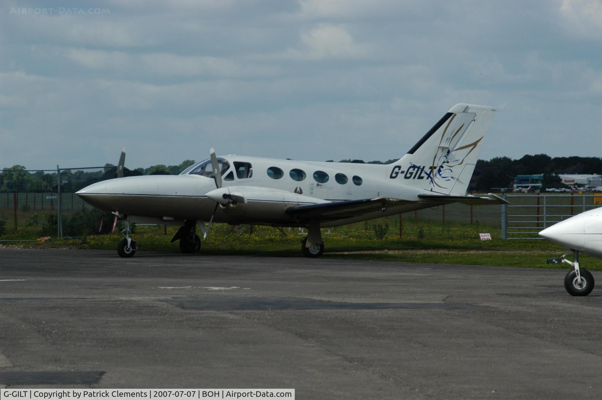 G-GILT, 1978 Cessna 421C Golden Eagle C/N 421C-0515, VISITOR TO BOH