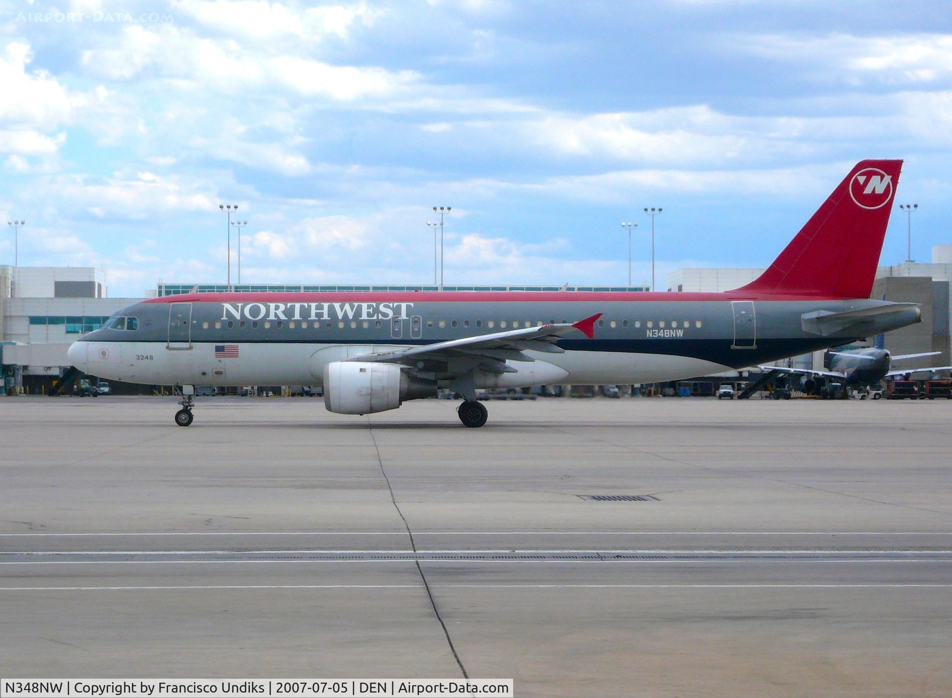 N348NW, 1993 Airbus A320-212 C/N 410, Northwest A320