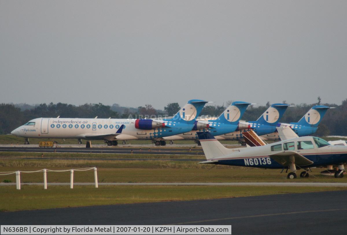 N636BR, 1999 Bombardier CRJ-200ER (CL-600-2B19) C/N 7307, Indy Air