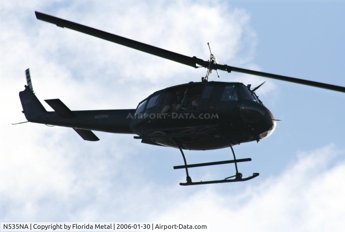 N535NA, 1965 Bell UH-1H Iroquois C/N 5036 (65-9992), NASA over Merritt Island Wildlife Refuge