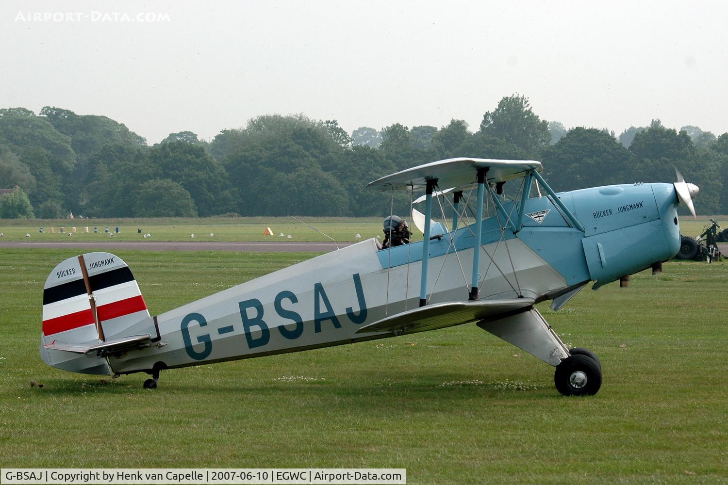 G-BSAJ, 1954 CASA 1-131E Jungmann C/N 2209, Spanish built Bucker Jungmann