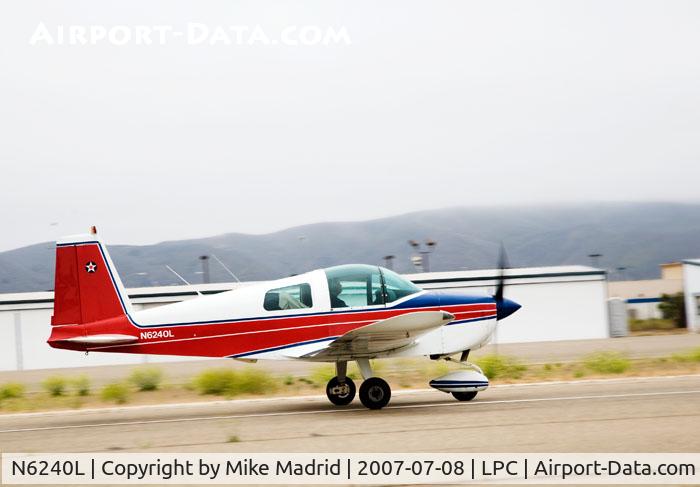 N6240L, 1970 American AA-1 Yankee C/N AA1-0440, Take off Cub Fly In Lompoc Calif