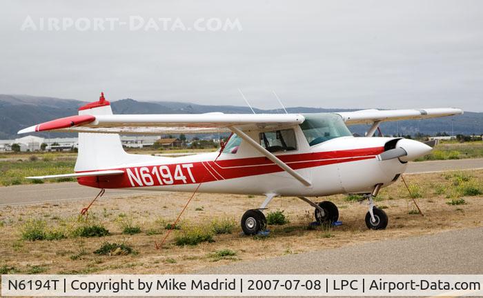 N6194T, 1964 Cessna 150E C/N 15060894, On final West Coast Pipe Cub Fly-In 2007 Lompoc Calif
