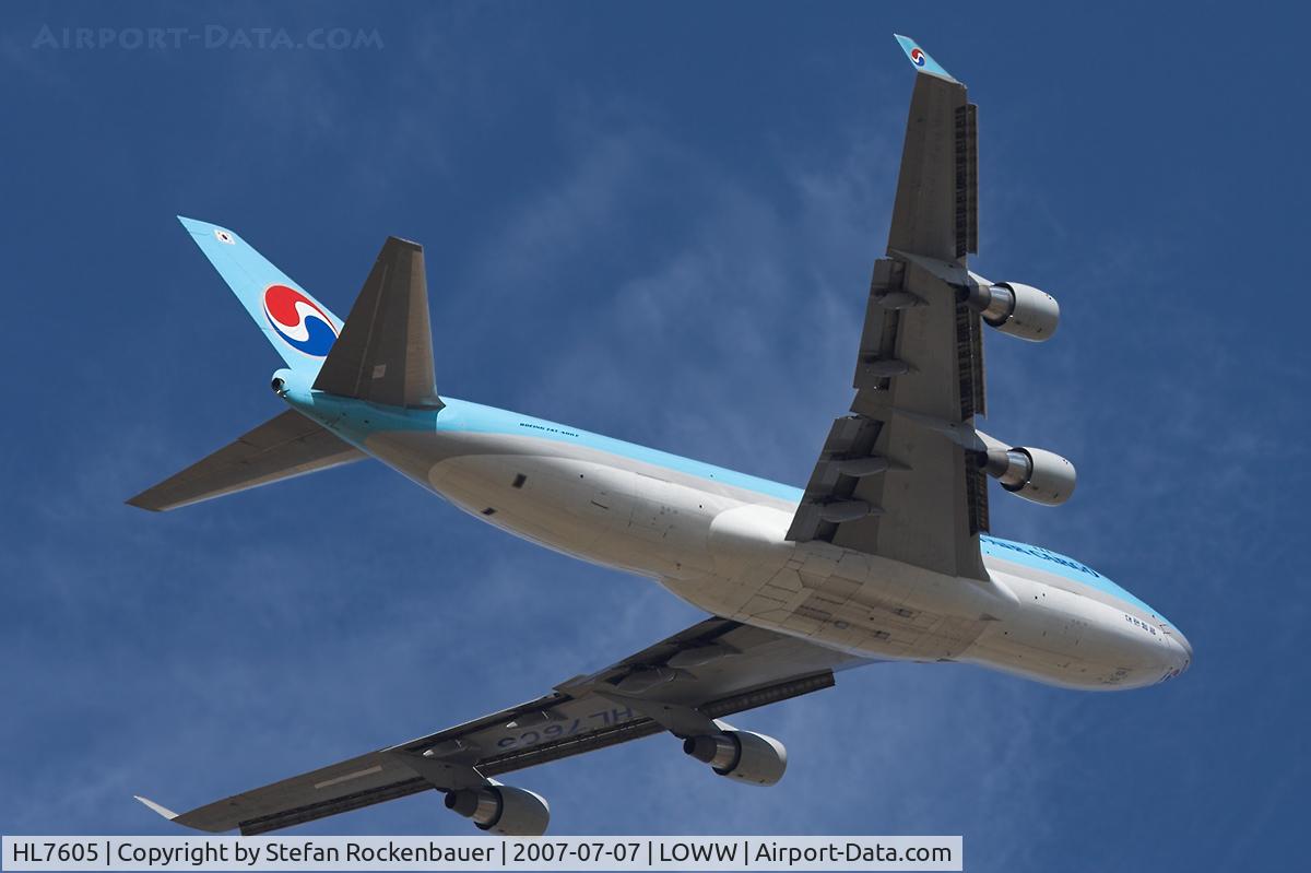 HL7605, 2006 Boeing 747-4B5ERF C/N 35526, Go-around due to slow traffic ahead.
