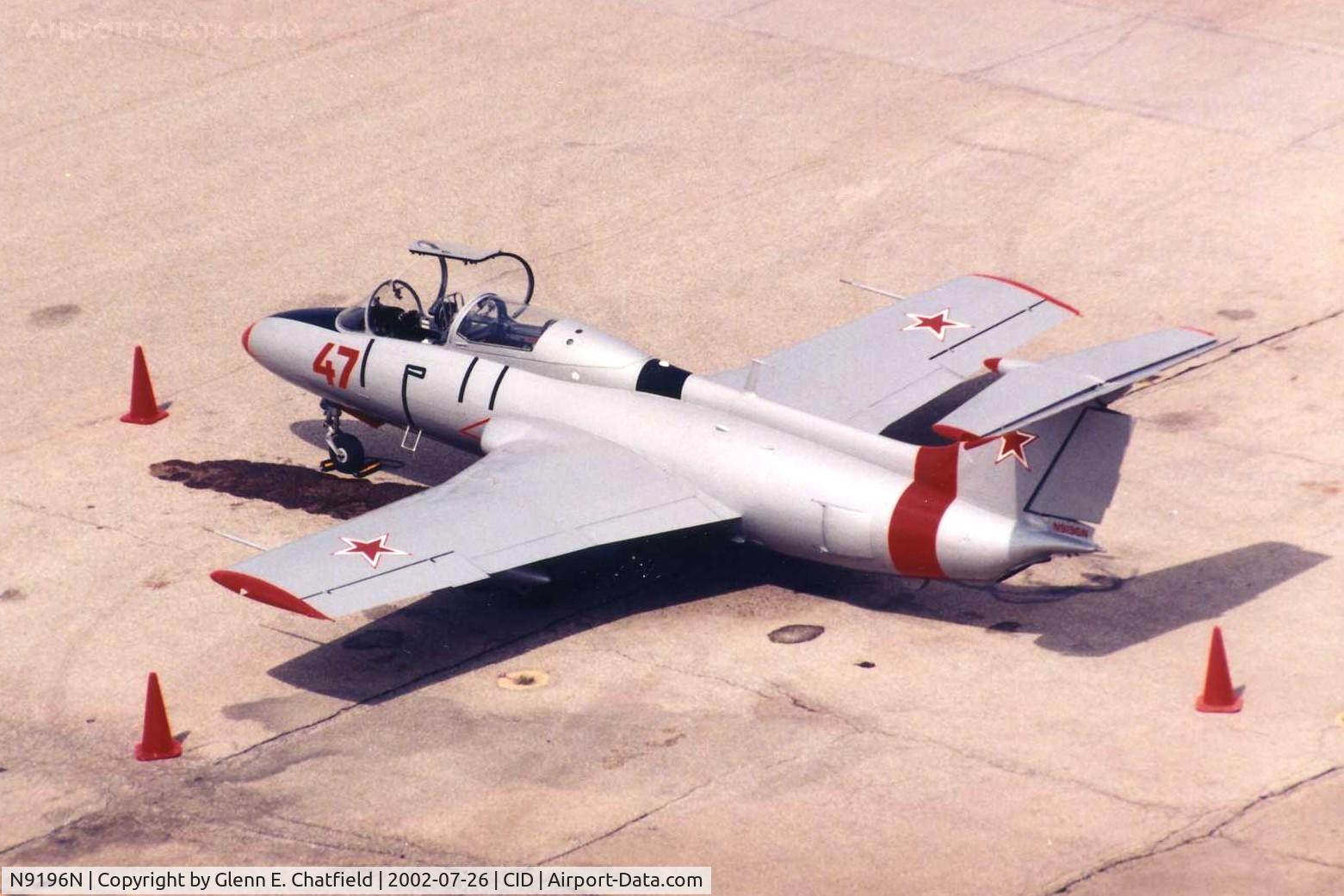 N9196N, 1965 Aero L-29 DELFIN C/N 591330, Looking down from the control tower