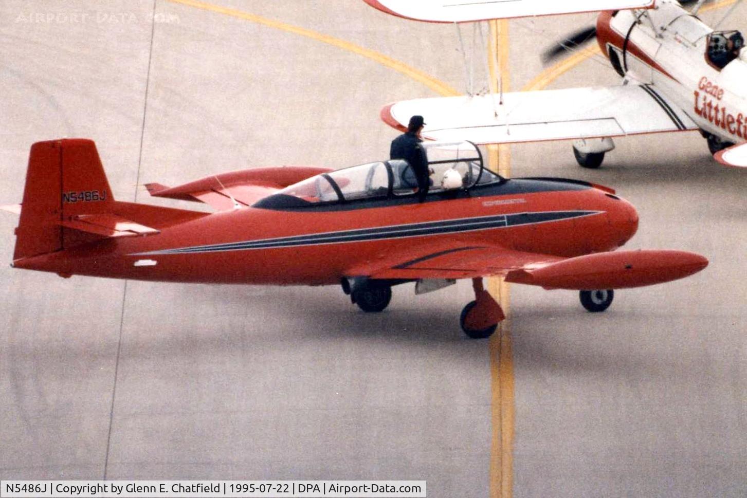 N5486J, 1963 Hispano HA-220A Saeta C/N 20/19, Seen from the control tower