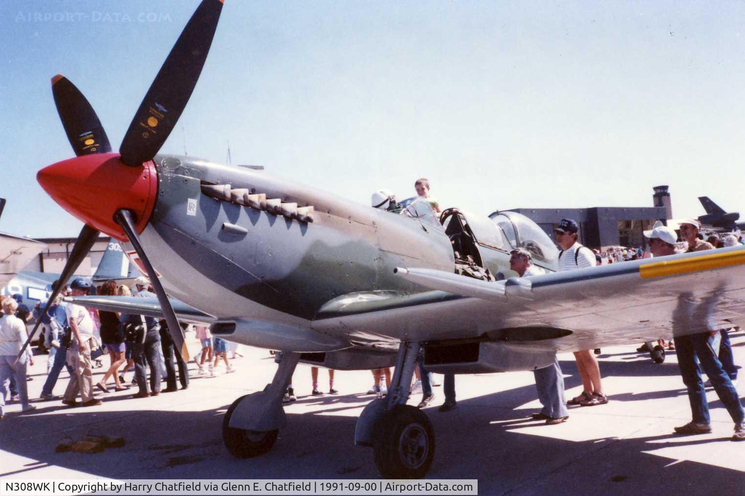 N308WK, 1945 Supermarine 361 Spitfire Tr9 C/N CBAF.4494, At Peterson AFB, CO