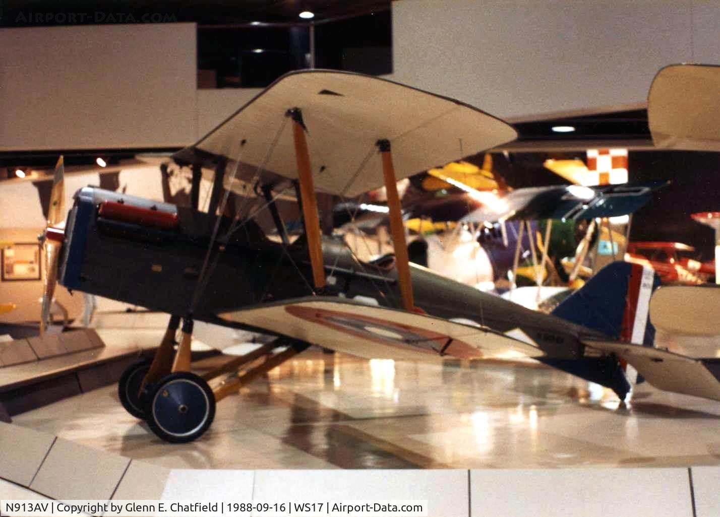 N913AV, Royal Aircraft Factory SE-5A Replica C/N 0012, S.E.5A reproduction at the EAA Museum