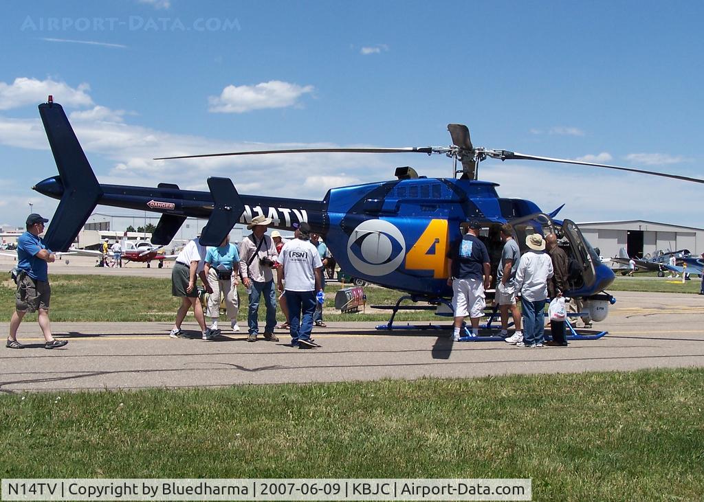 N14TV, 1996 Bell 407 C/N 53048, Denver Channel 4 News Parked