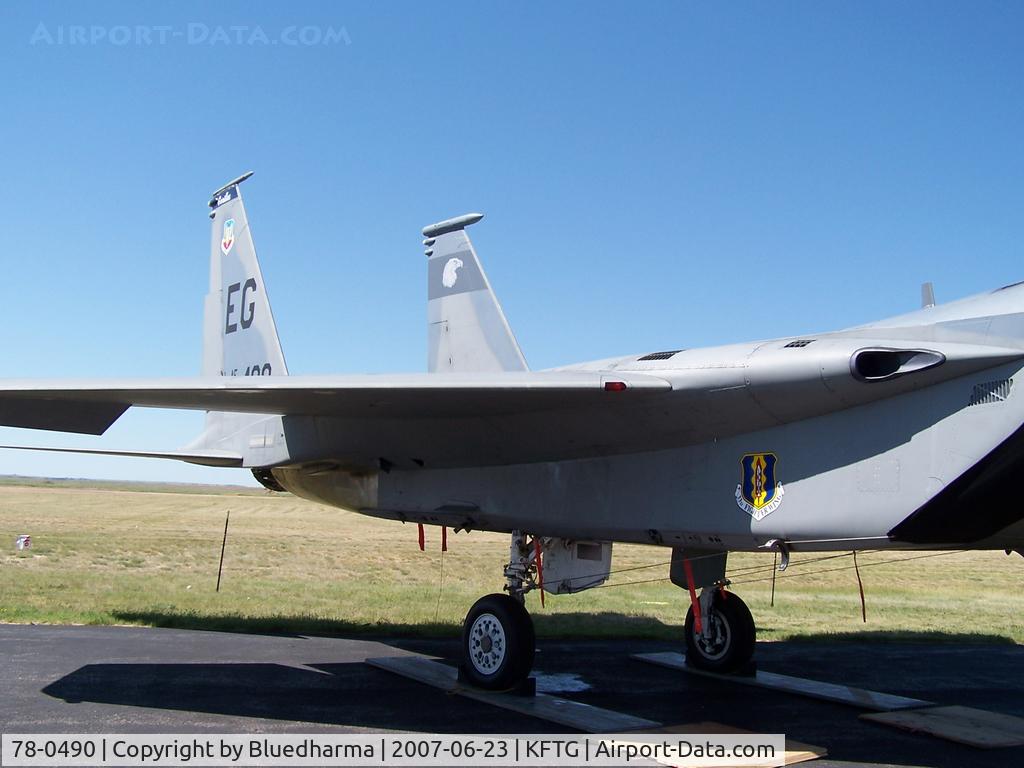 78-0490, 1978 McDonnell Douglas F-15C Eagle C/N 0472/C023, Tail Detail