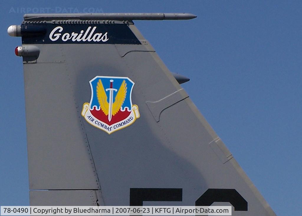 78-0490, 1978 McDonnell Douglas F-15C Eagle C/N 0472/C023, Tail Detail