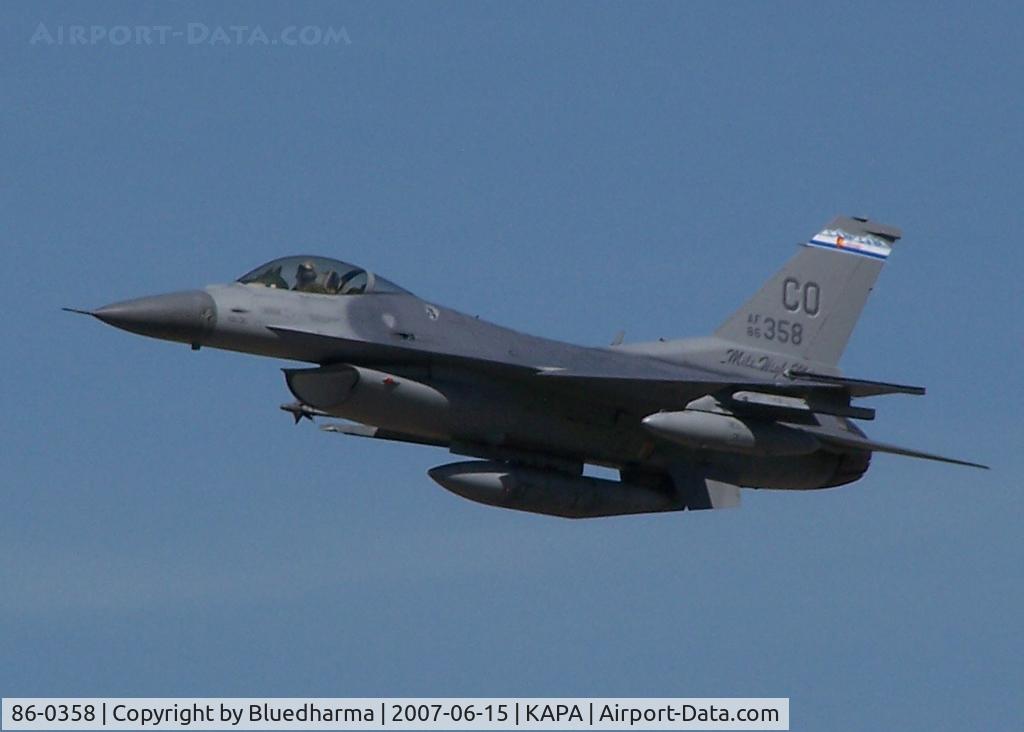 86-0358, 1986 General Dynamics F-16C Fighting Falcon C/N 5C-464, 1986 General Dynamics F-16C Fighting Falcon flyby