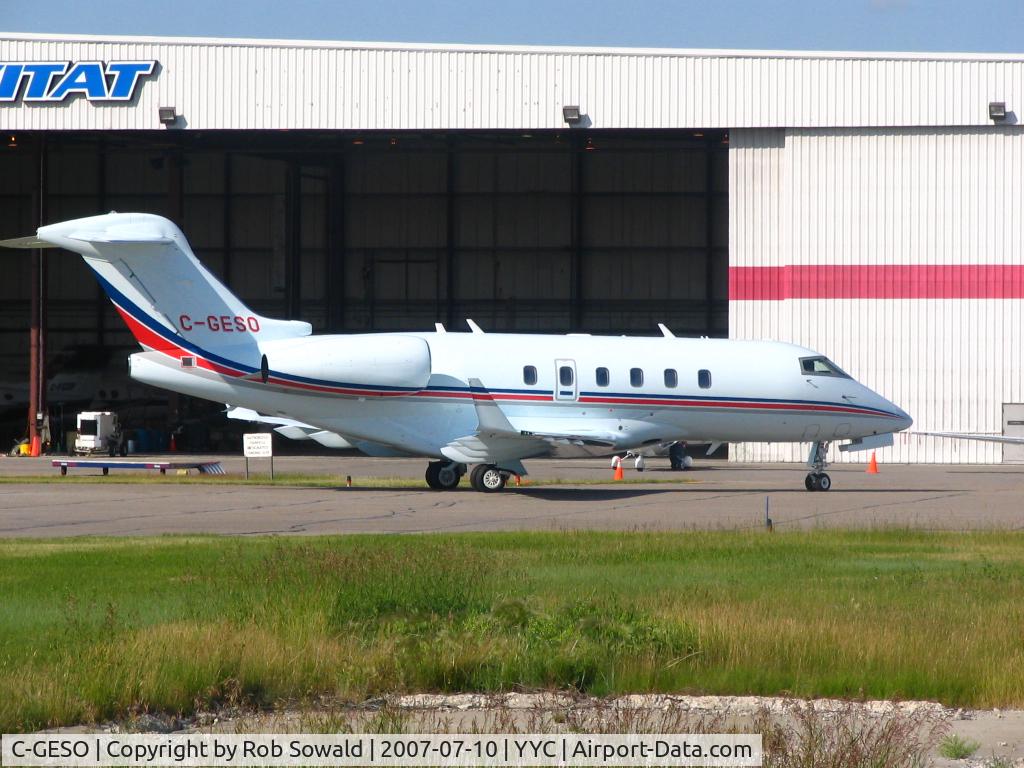 C-GESO, 2006 Bombardier Challenger 300 (BD-100-1A10) C/N 20110, Taken at YYC July 10, 2007.