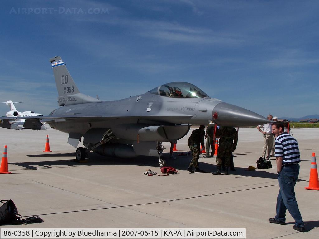 86-0358, 1986 General Dynamics F-16C Fighting Falcon C/N 5C-464, 1986 General Dynamics F-16C Fighting Falcon Starboard Front View