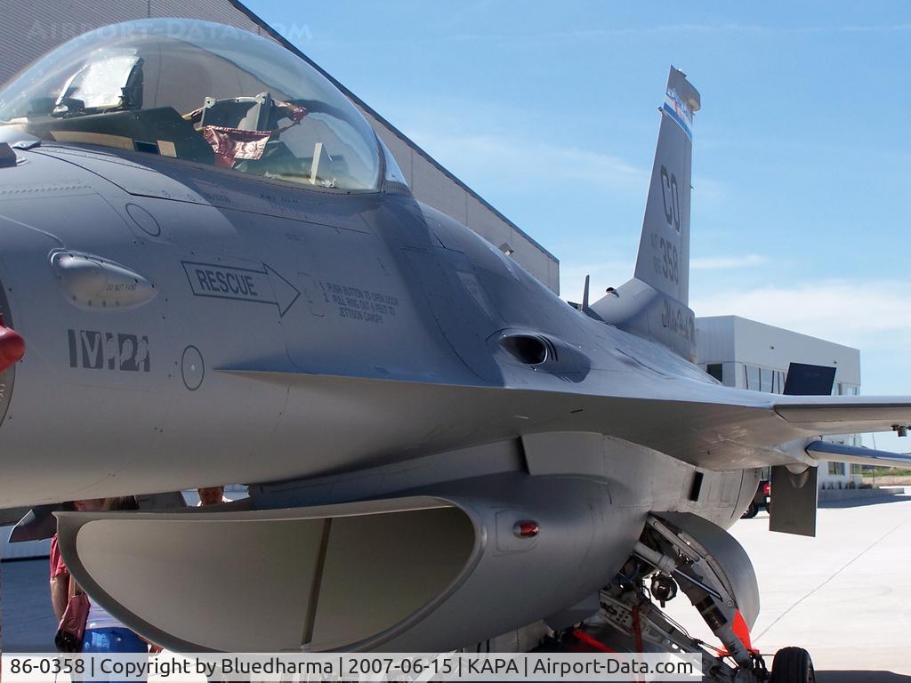86-0358, 1986 General Dynamics F-16C Fighting Falcon C/N 5C-464, 1986 General Dynamics F-16C Fighting Falcon Front Port