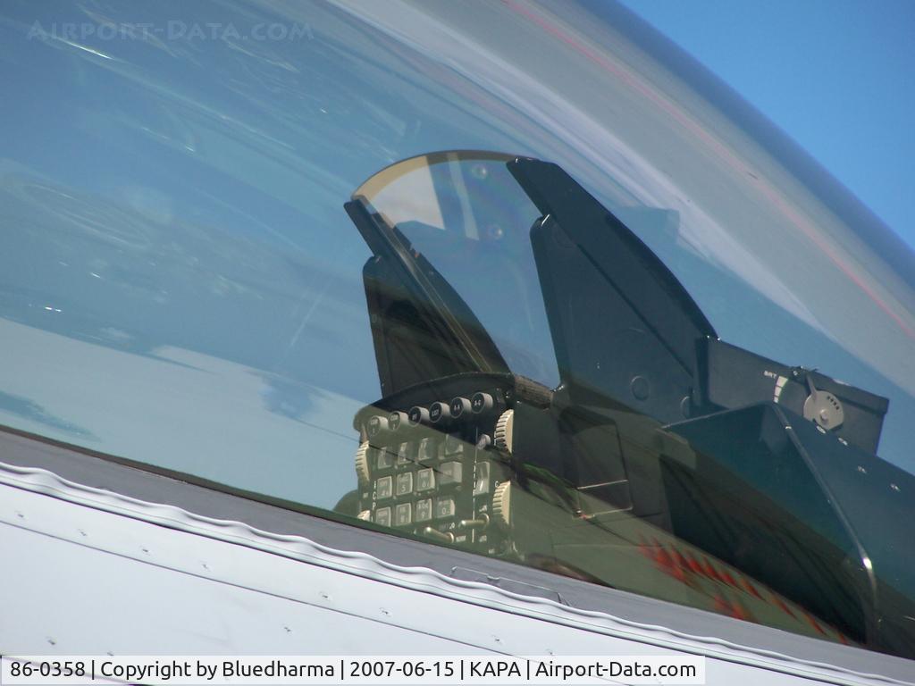 86-0358, 1986 General Dynamics F-16C Fighting Falcon C/N 5C-464, Cockpit Detail