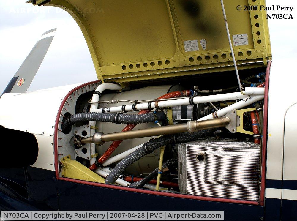 N703CA, 2003 Socata TBM-700 C/N 273, Had to get a peek at the engine bay