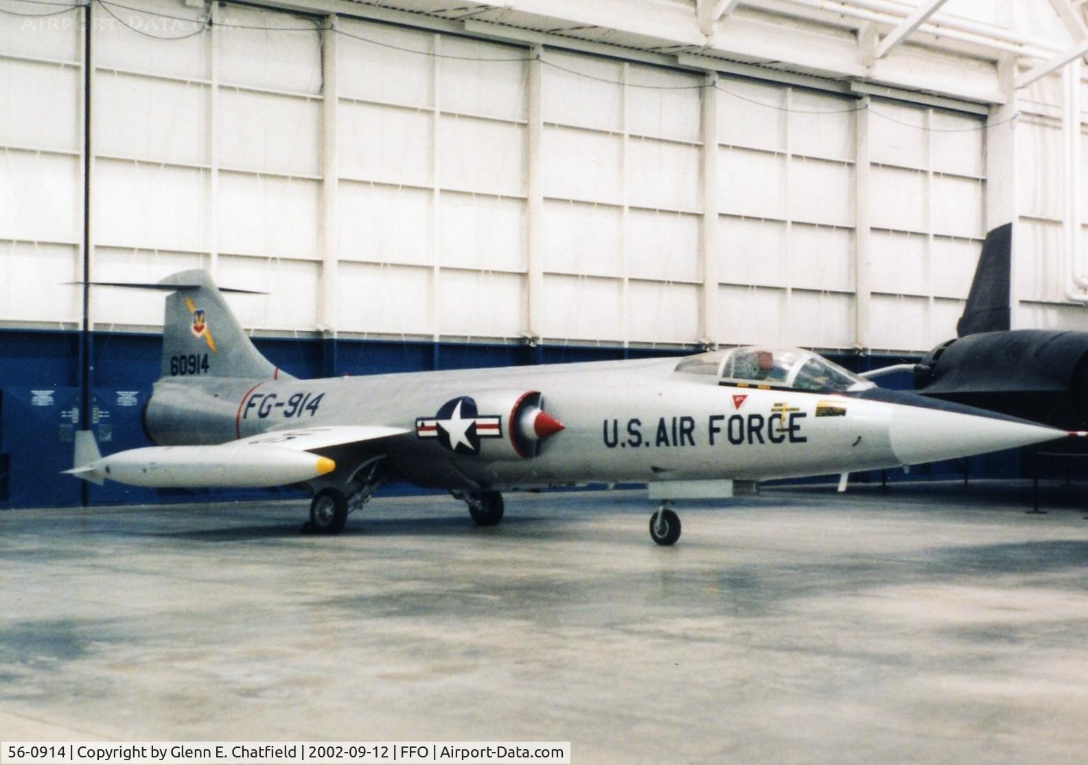 56-0914, 1956 Lockheed F-104C Starfighter C/N 383-1202, F-104C at the National Museum of the U.S. Air Force