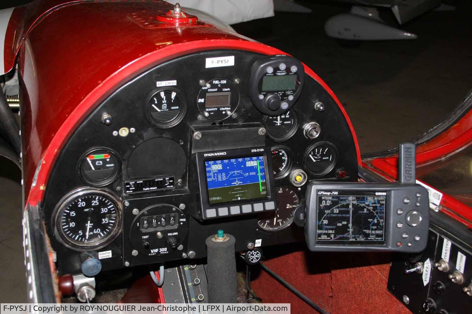 F-PYSJ, Pottier P-80S C/N 50, Cockpit Panel with Dynon EFIS