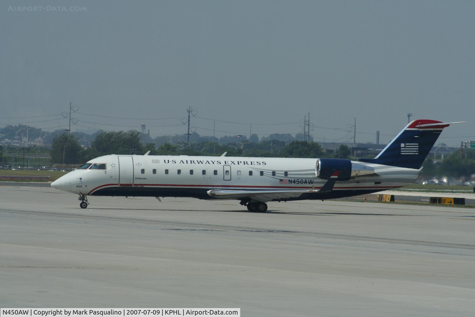 N450AW, 2003 Bombardier CRJ-200LR (CL-600-2B19) C/N 7823, CL-600-2B19