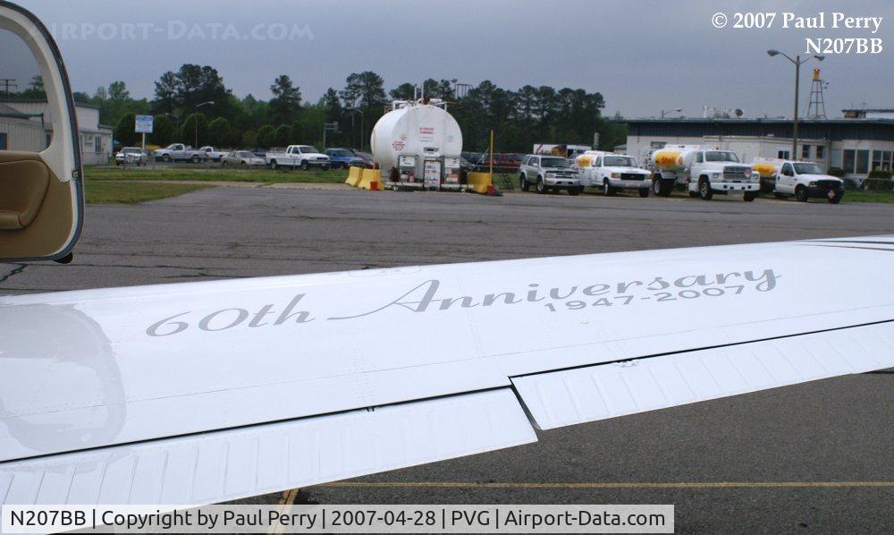 N207BB, 2006 Raytheon G36 Bonanza C/N E-3700, The 60th Anniversary Package has some nice extras, such as wing badging