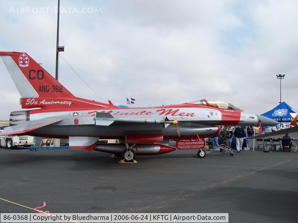 86-0368, 1986 General Dynamics F-16C Fighting Falcon C/N 5C-474, Port Side 50th anniversary markings for the