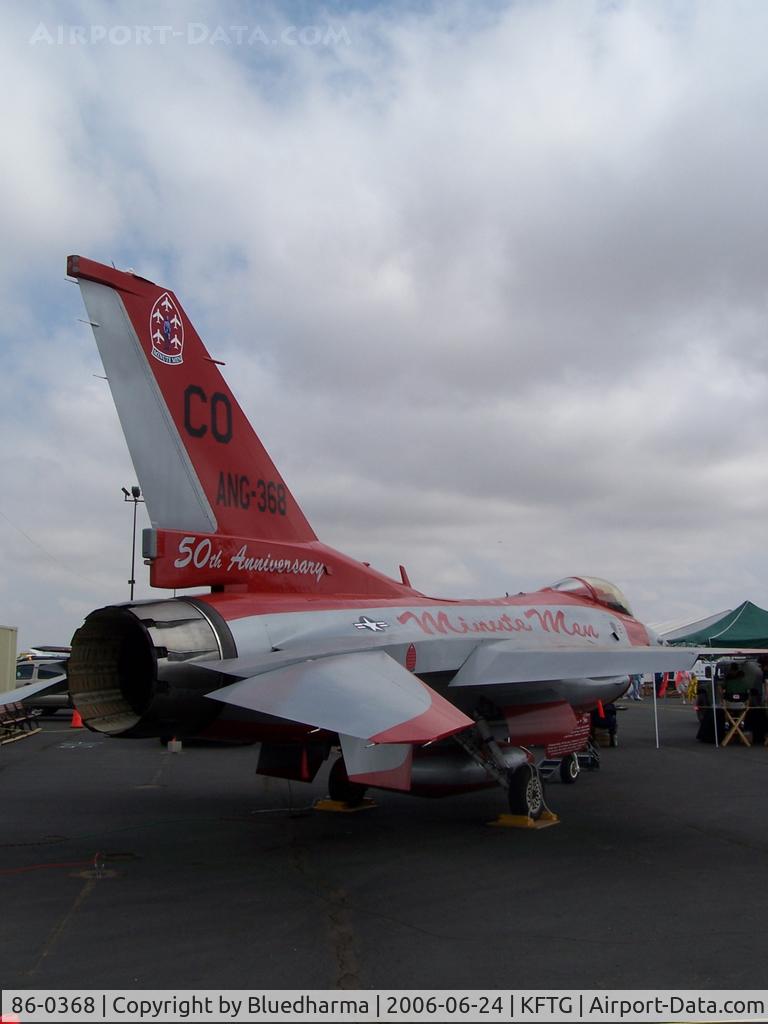 86-0368, 1986 General Dynamics F-16C Fighting Falcon C/N 5C-474, Port Side back
