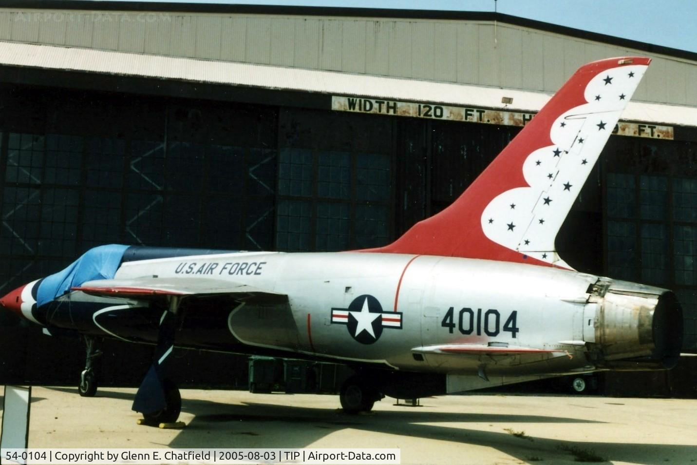 54-0104, 1957 Republic F-105B-5-RE Thunderchief C/N B.7, F-105B at the Octave Chanute Aviation Center