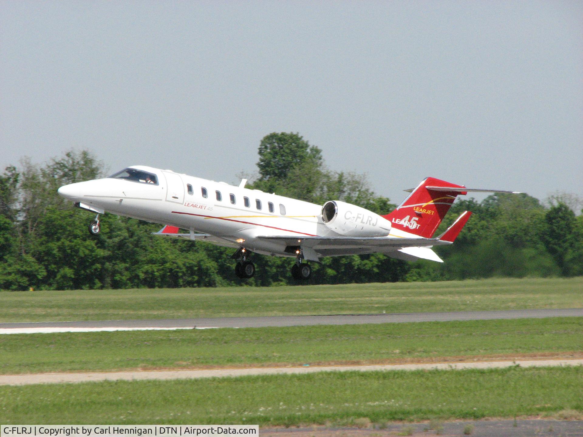 C-FLRJ, 2001 Learjet 45 C/N 45-156, Departing runway 32