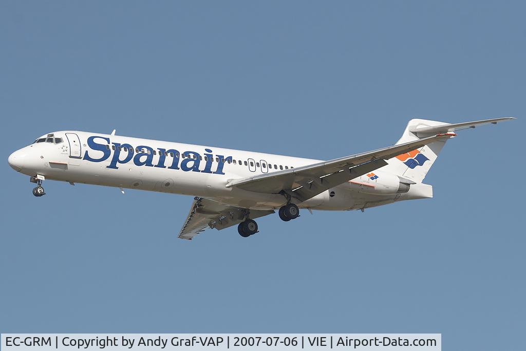 EC-GRM, 1989 McDonnell Douglas MD-87 (DC-9-87) C/N 49829, Spanair MD87