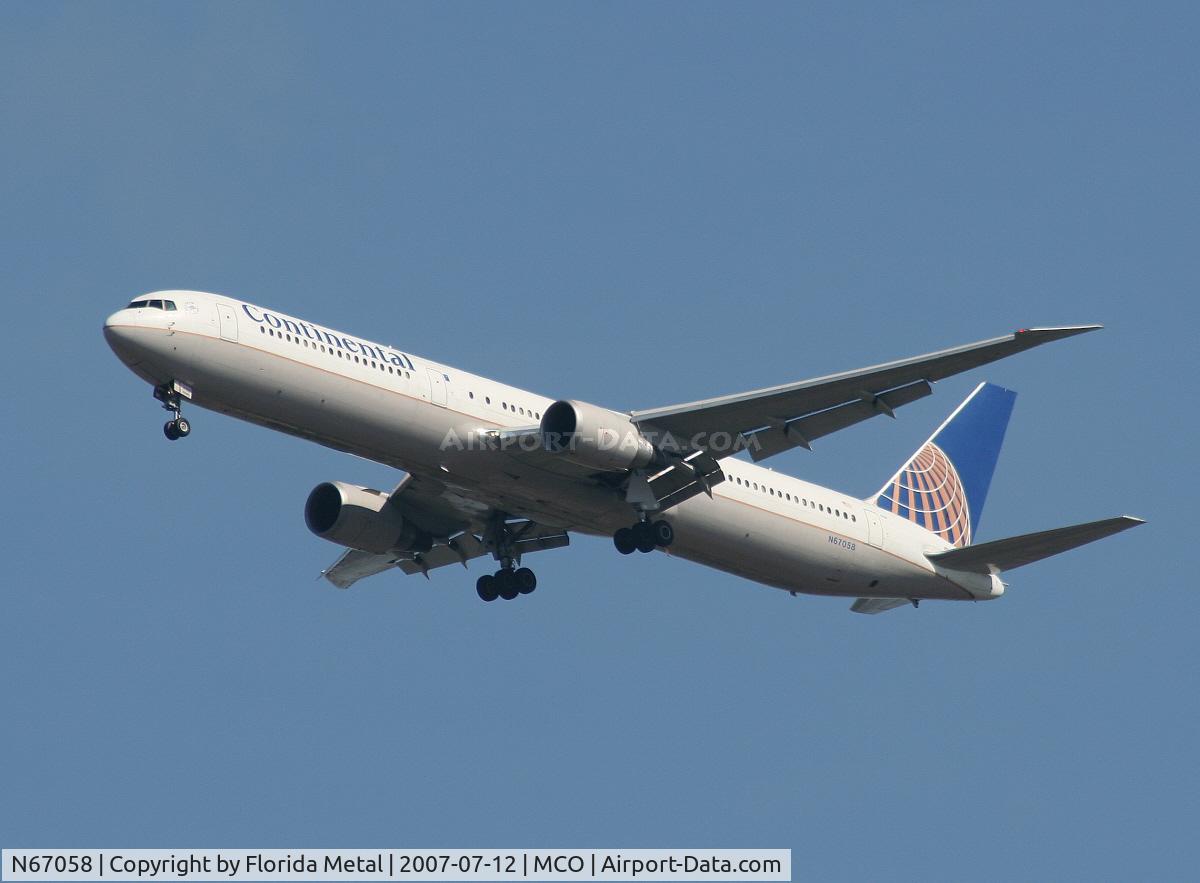 N67058, 2002 Boeing 767-424/ER C/N 29453, Continental