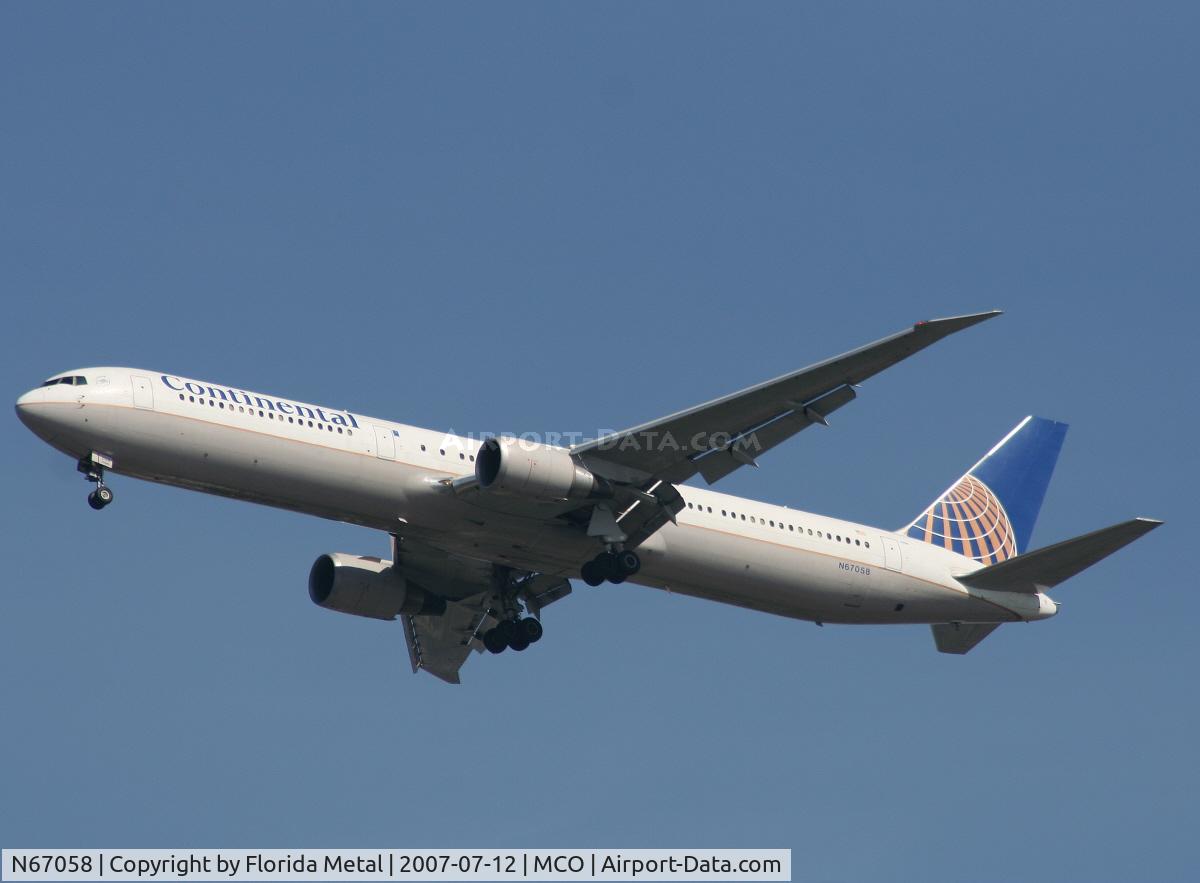 N67058, 2002 Boeing 767-424/ER C/N 29453, Continental