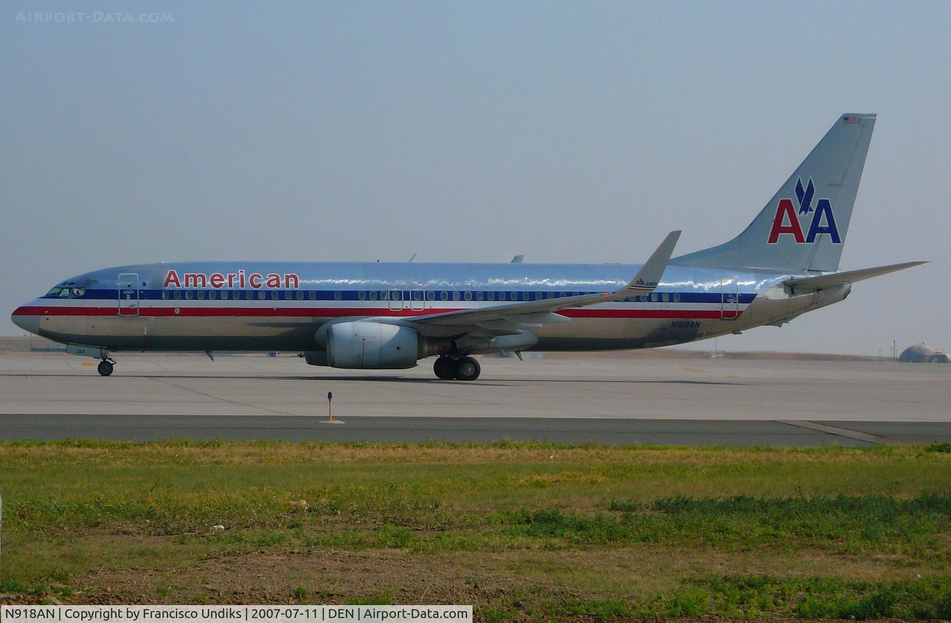 N918AN, 1999 Boeing 737-823 C/N 29519, American Airlines 737-800