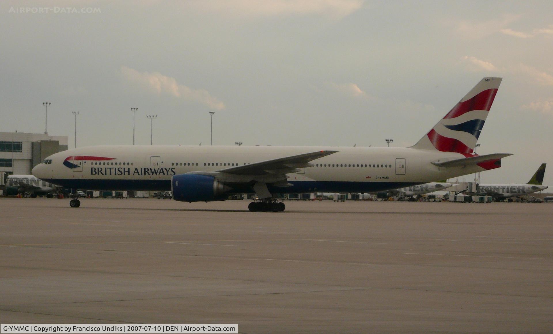 G-YMMC, 2000 Boeing 777-236 C/N 30304, Brittish Airways 777 in from LHR.