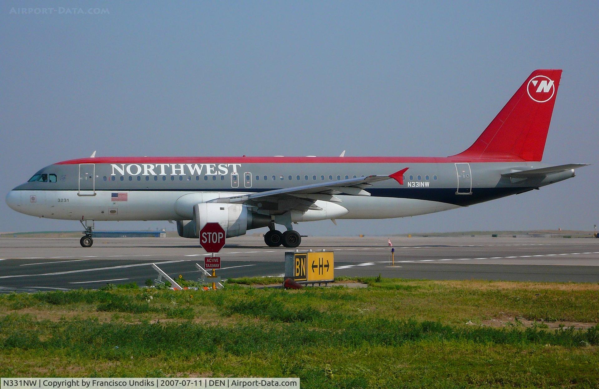 N331NW, 1992 Airbus A320-211 C/N 318, Northwest A320