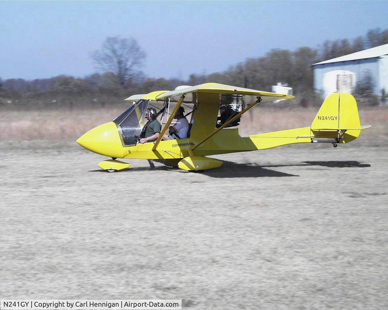 N241GY, 1998 Quad City Challenger II C/N CH2-1097-1674, Departing Belcher