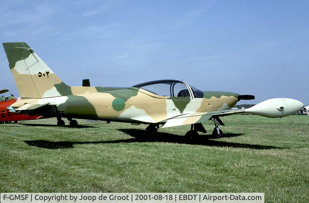 F-GMSF, 1985 SIAI-Marchetti SF-260W Warrior C/N 502, F-GMSF in Lybian AF colors during the anual oldtimer fly in.