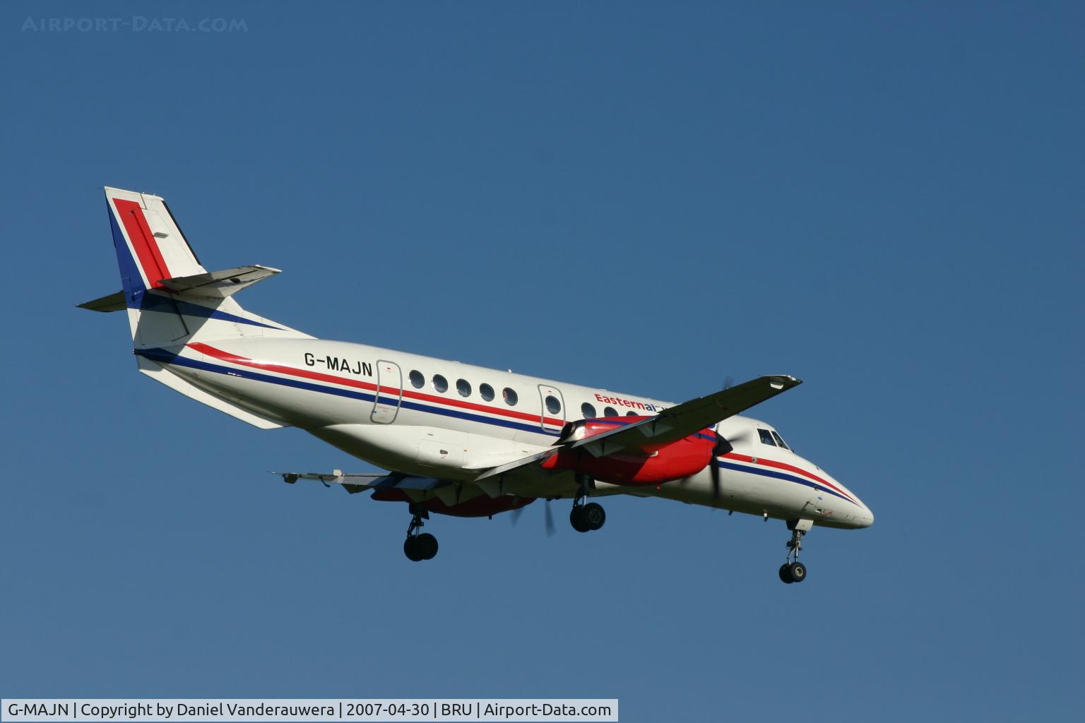 G-MAJN, 1993 British Aerospace Jetstream 41 C/N 41014, flight T3 4471 is descending to rwy 02