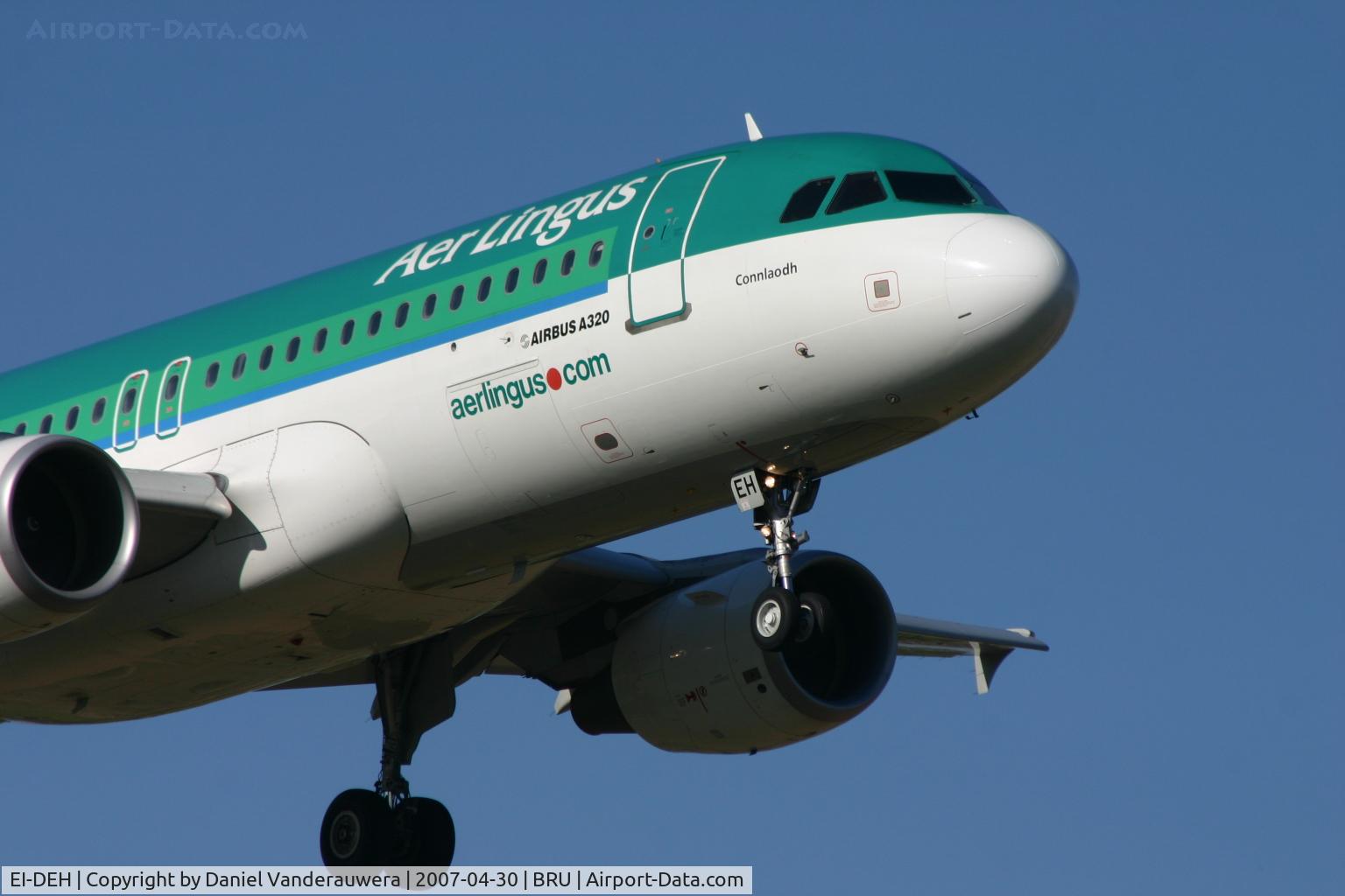 EI-DEH, 2004 Airbus A320-214 C/N 2294, flight EI630 is short to land on rwy 02