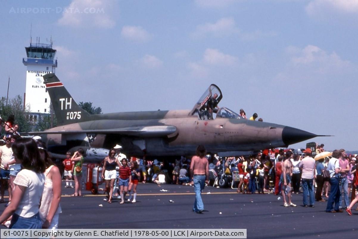 61-0075, 1961 Republic F-105D-15-RE Thunderchief C/N D270, F-105D at Rickenbacker Air Force Base air show day