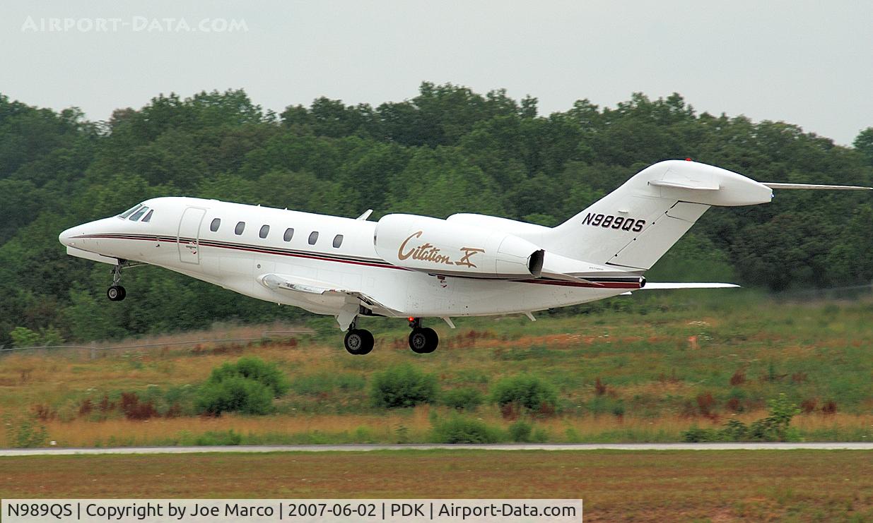 N989QS, 1999 Cessna 750 Citation X Citation X C/N 750-0089, @PDK