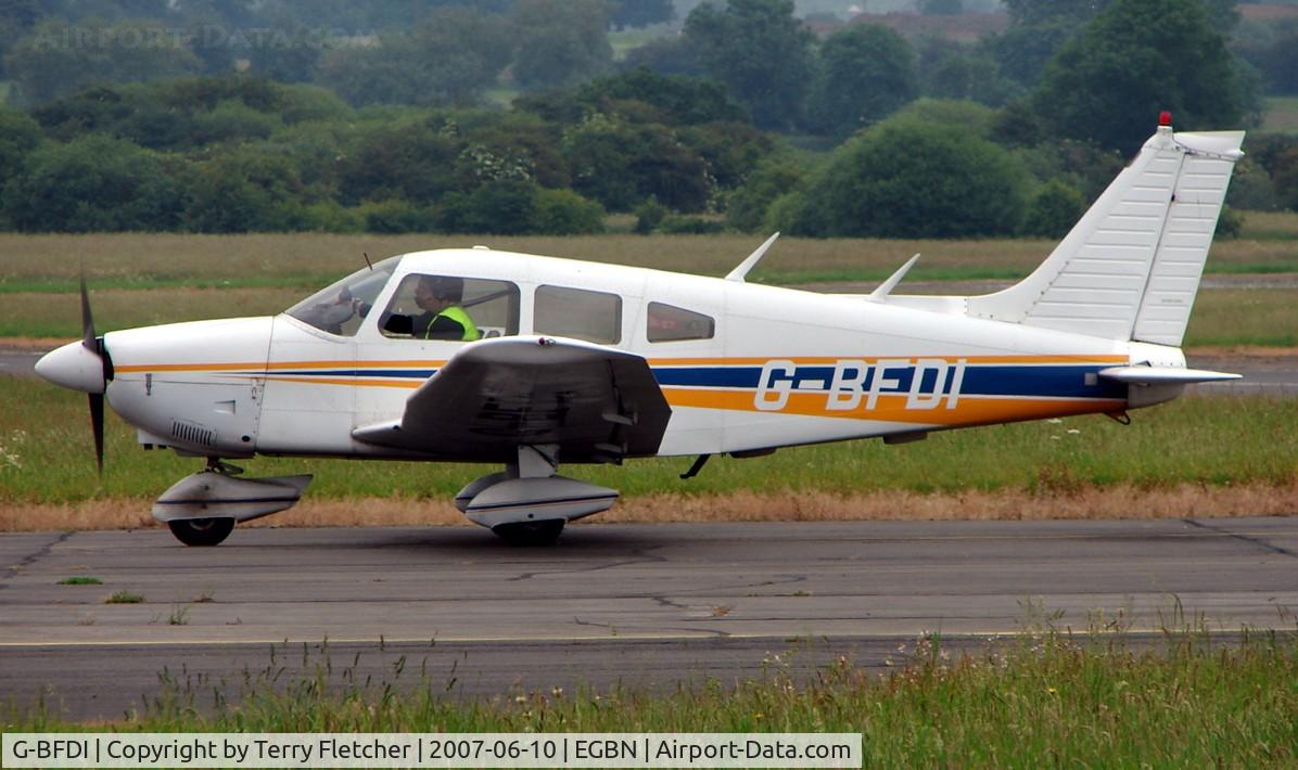 G-BFDI, 1977 Piper PA-28-181 Cherokee Archer II C/N 28-7790382, Pa28 at Tollerton