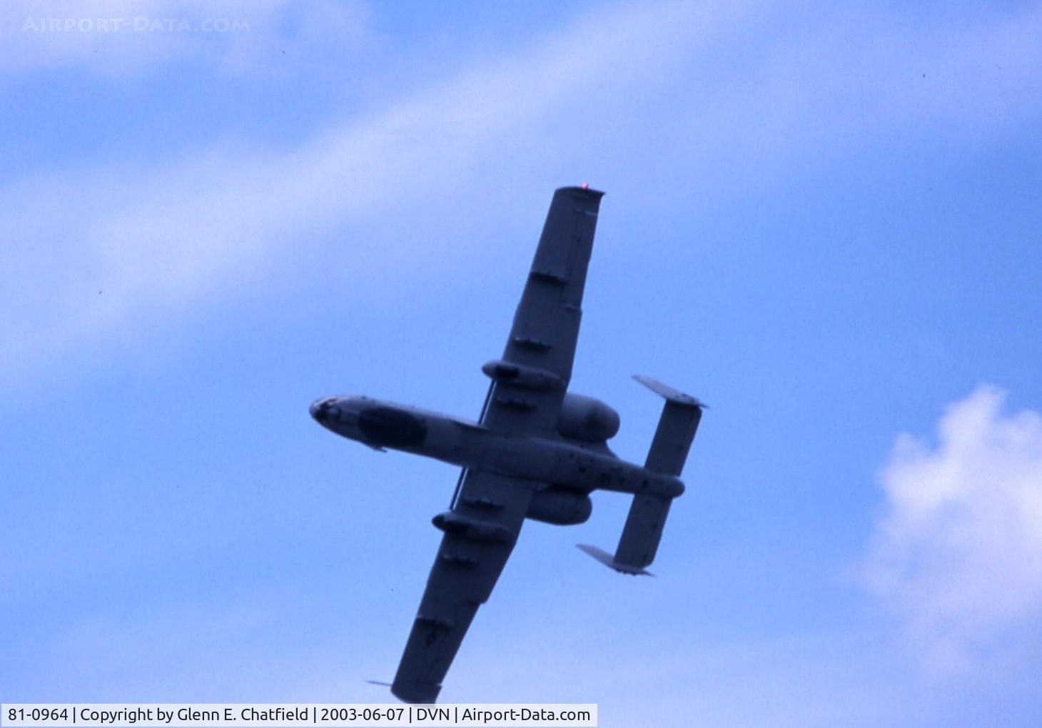 81-0964, 1981 Fairchild Republic A-10A Thunderbolt II C/N A10-0659, A-10A  performance at the Quad Cities Air Show