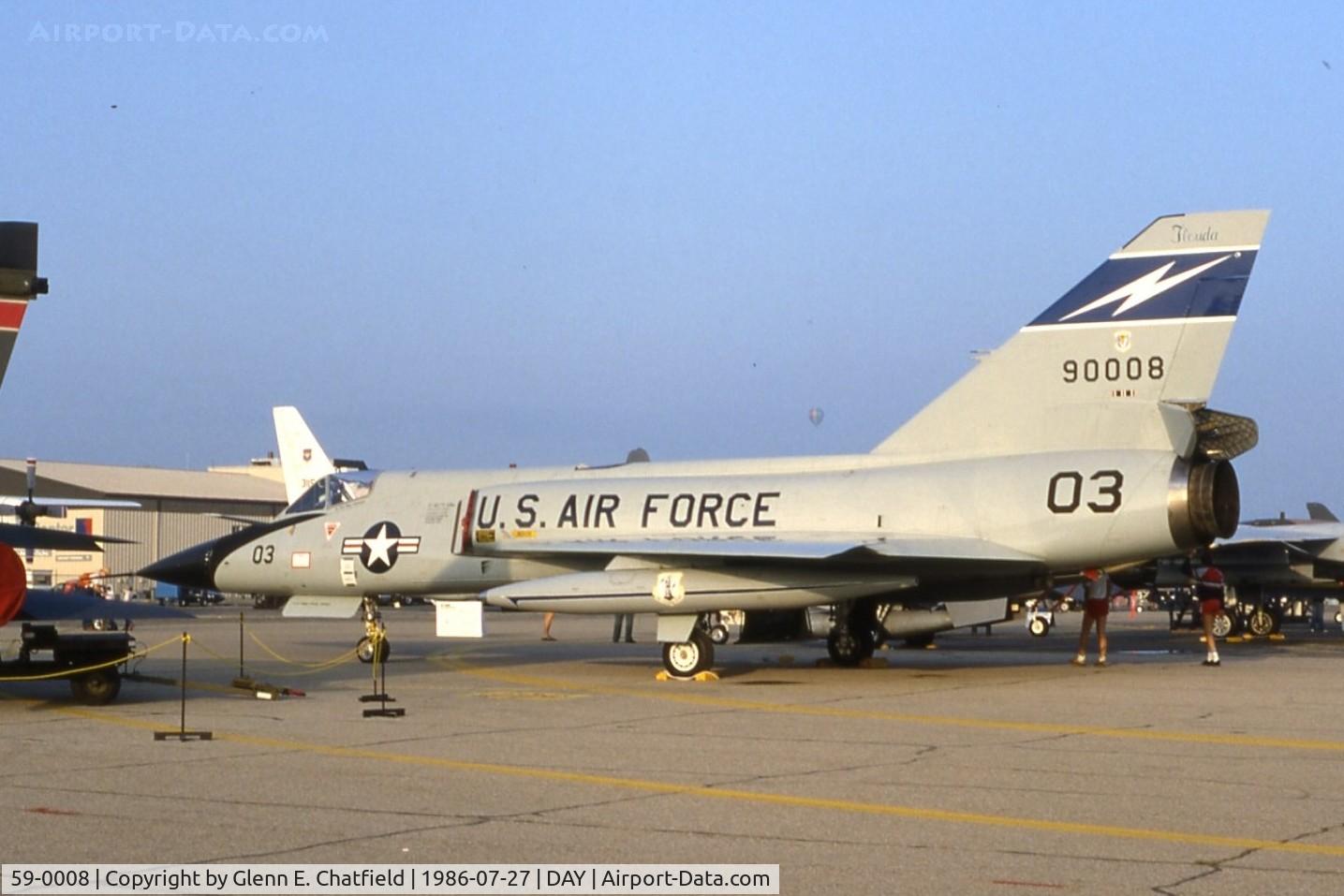59-0008, 1959 Convair F-106A Delta Dart C/N 8-24-137, F-106A at the Dayton International Air Show